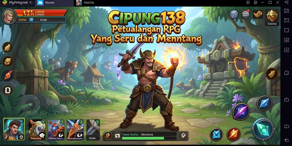 Tampilan menarik dari gameplay RPG yang mendebarkan.