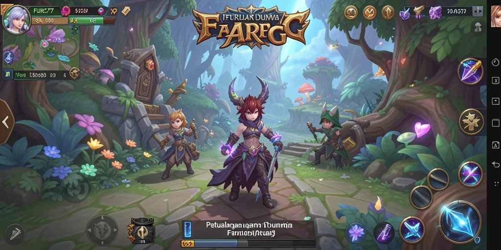 Screenshot gameplay <strong>FURLA77</strong> menunjukkan pertempuran yang intens dan karakter yang menawan.