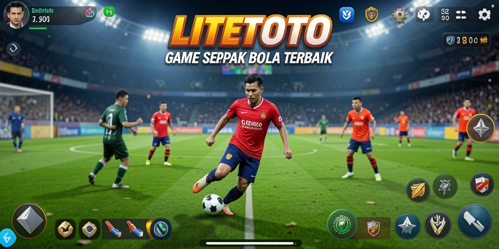Screenshot gameplay LITETOTO yang menampilkan aksi di lapangan.