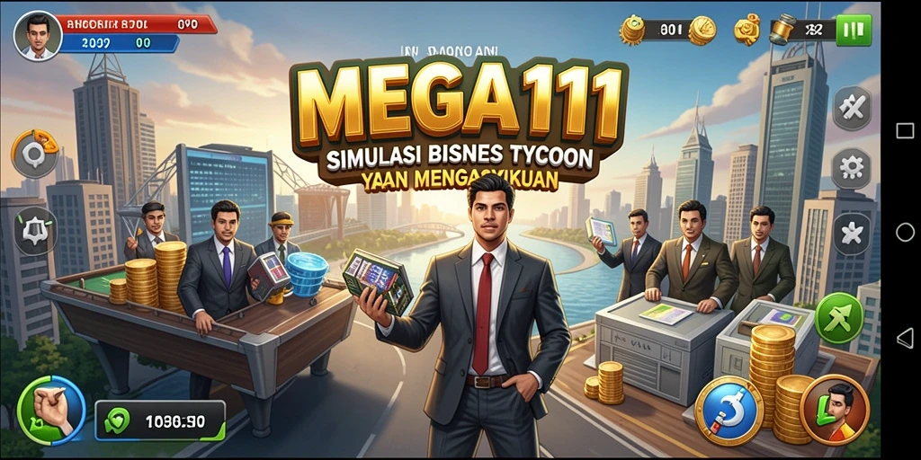 Tampilan gameplay MEGA111 yang menarik dan interaktif.
