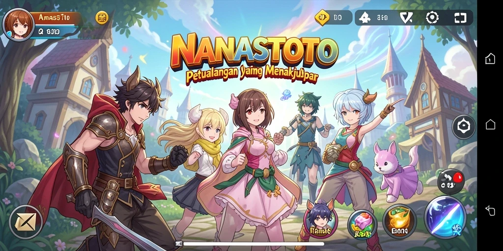 Tampilan gameplay NANASTOTO yang seru dan penuh aksi.