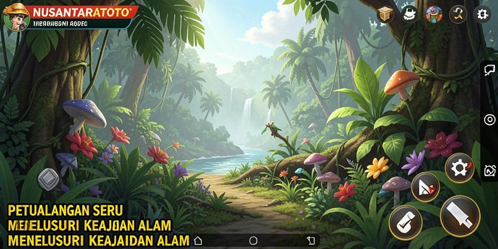 Tampilan gameplay menakjubkan dalam NUSANTARATOTO yang penuh petualangan.