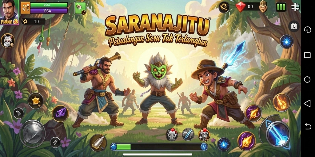 Tangkap momen petualangan seru gameplay SARANAJITU.