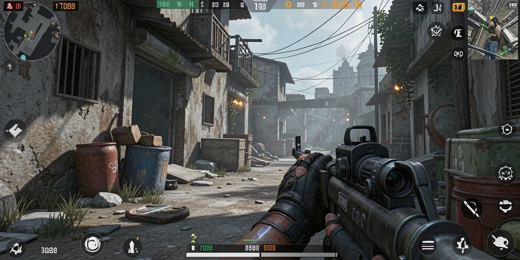 Tampilan menegangkan dari gameplay FPS TO88 yang seru.
