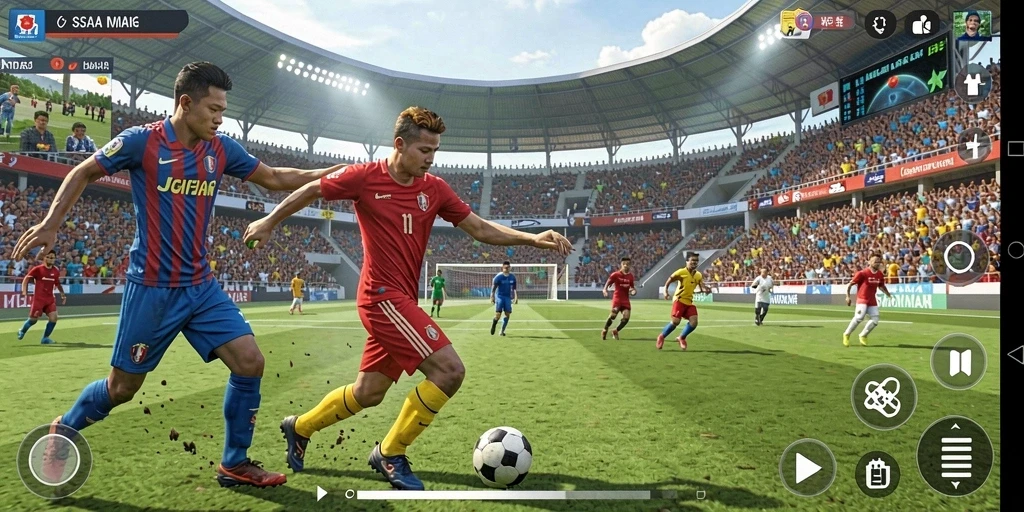 Tampilan gameplay V07 yang menegangkan dan seru.